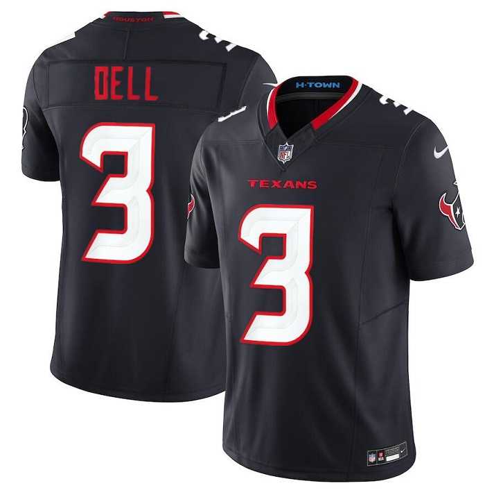 Men & Women & Youth Houston Texans #3 Tank Dell Navy 2024 Vapor F.U.S.E. Limited Stitched Jersey->houston texans->NFL Jersey